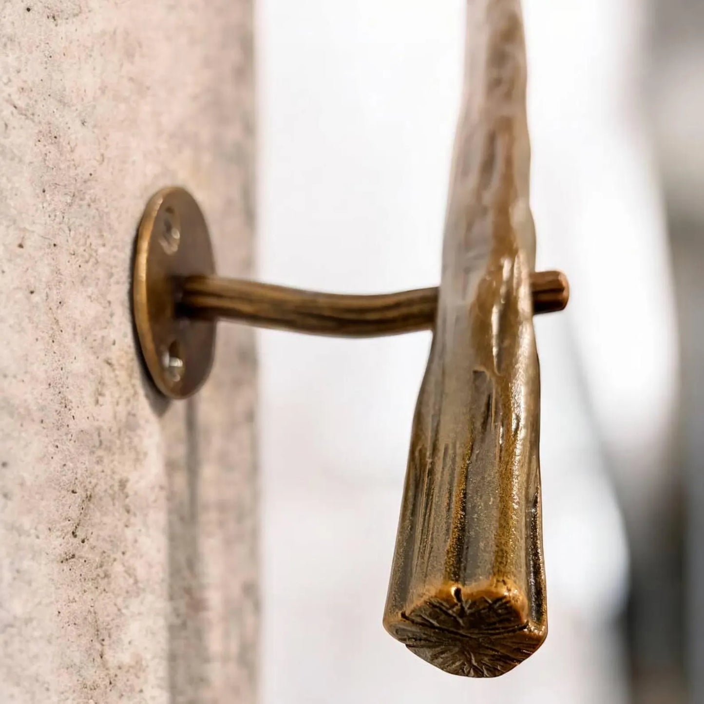 Hand Forged Steel Stair Handrail, Rustic Metal Wall Mount Railings for Indoor and Outdoor Use
