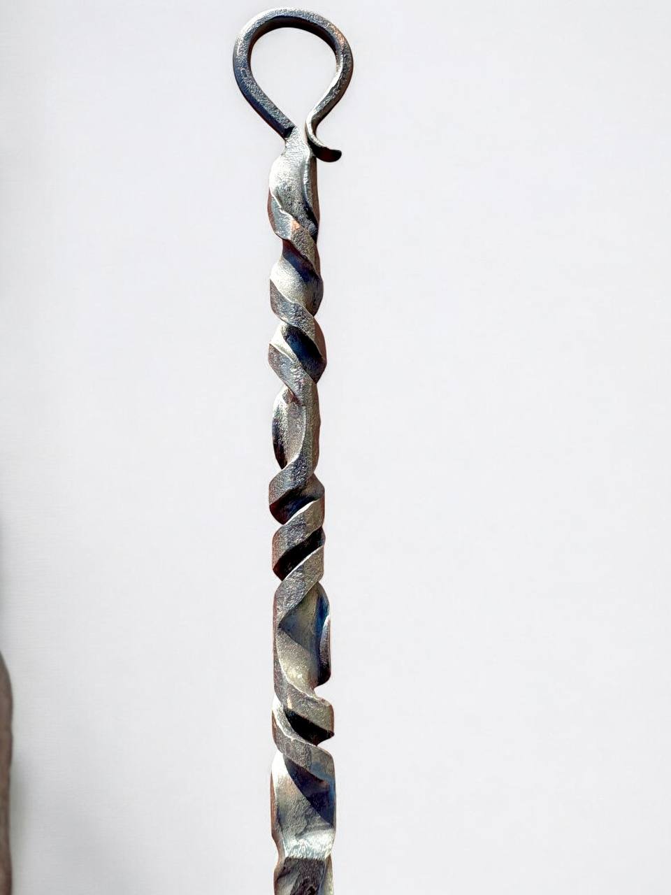 Personalized Fire Poker with Hook – Custom Engraved Forged Fireplace Tool, Blacksmith Gift for Dad, Anniversary or Outdoor Fire Pit