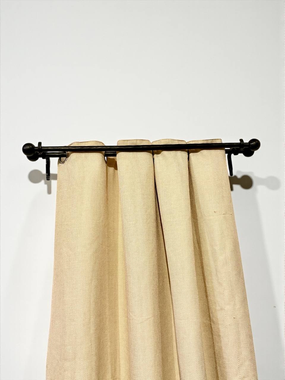 Hand forged curtain rod, home decor and rustic window treatments, farmhouse shower curtain rod, single or double curtain rod,custom length.