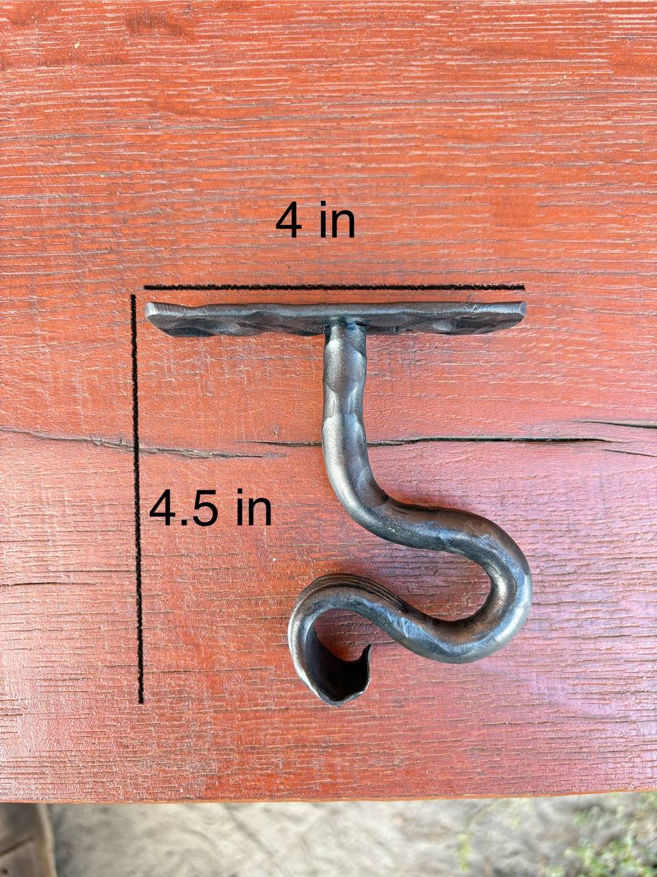 Wrought iron rack for cast iron pots and pans, premium handmade wall organizer for pots