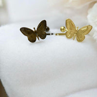 Handmade metal curtain ties, wall-mounted curtain ties, curtain holder - elegant and charming design, butterfly-shaped curtain hooks