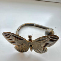 Handmade metal curtain ties, wall-mounted curtain ties, curtain holder - elegant and charming design, butterfly-shaped curtain hooks