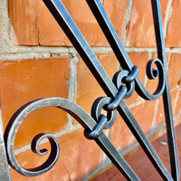 Hand Forged Industrial Metal Bench Legs: Heavy Duty Wrought Iron Furniture Base