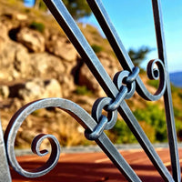 Hand Forged Industrial Metal Bench Legs: Heavy Duty Wrought Iron Furniture Base