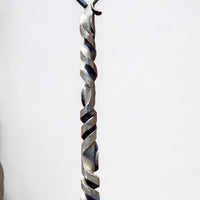 Personalized Fire Poker with Hook – Custom Engraved Forged Fireplace Tool, Blacksmith Gift for Dad, Anniversary or Outdoor Fire Pit