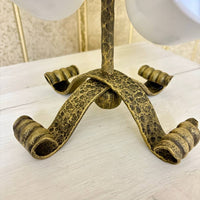 Forged Mug Stand with 8 Hooks,Adjustable Kitchen Cup Holder Rack,Hand Forged Metal, Bronze Patina, Premium Organizer