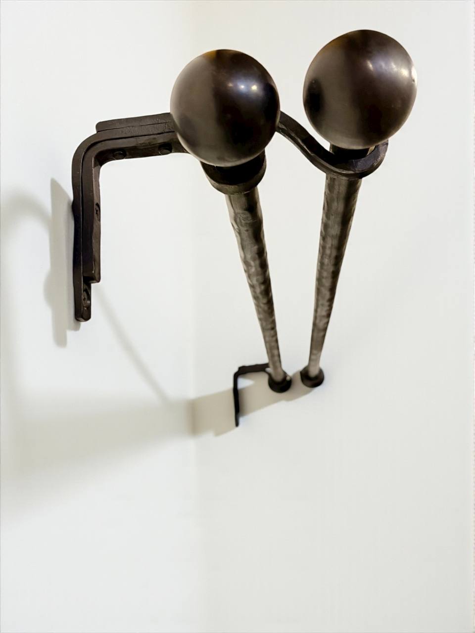 Hand forged curtain rod, home decor and rustic window treatments, farmhouse shower curtain rod, single or double curtain rod,custom length.