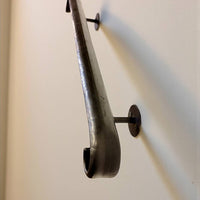 Forged Stair Handrail,Handmade Steel Wall Rail,Heavy-Duty Forged Handrail,Premium Wall-Mounted Railing,Classic Design,Custom Lengths
