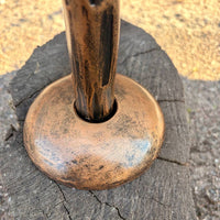 Wrought Iron Handrail for Stairs, Post Mounted Stair Handrail, Indoor Iron Railing, Interior Stair Rail, Custom Hand Forged Handrail