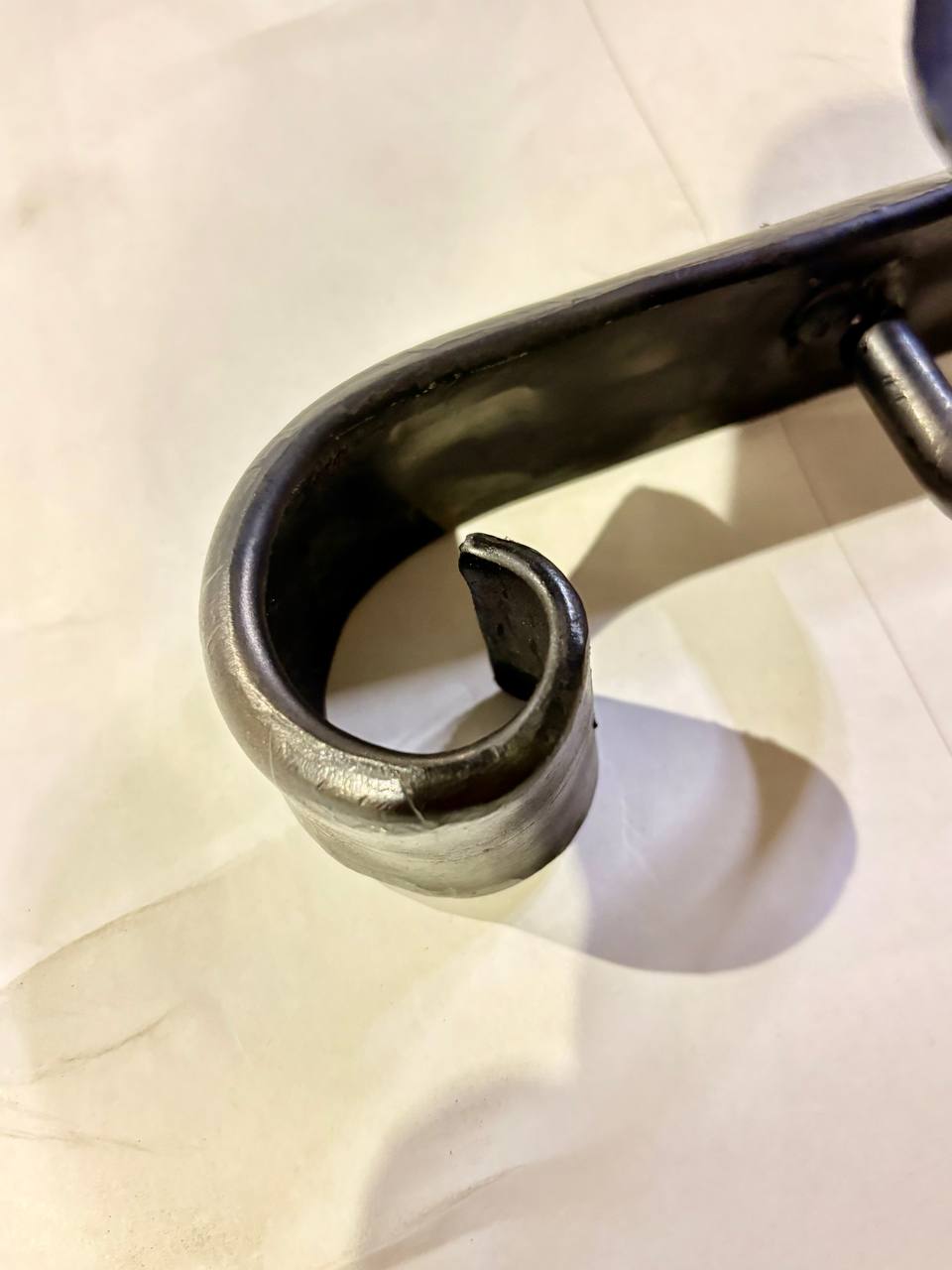 Forged Stair Handrail,Handmade Steel Wall Rail,Heavy-Duty Forged Handrail,Premium Wall-Mounted Railing,Classic Design,Custom Lengths