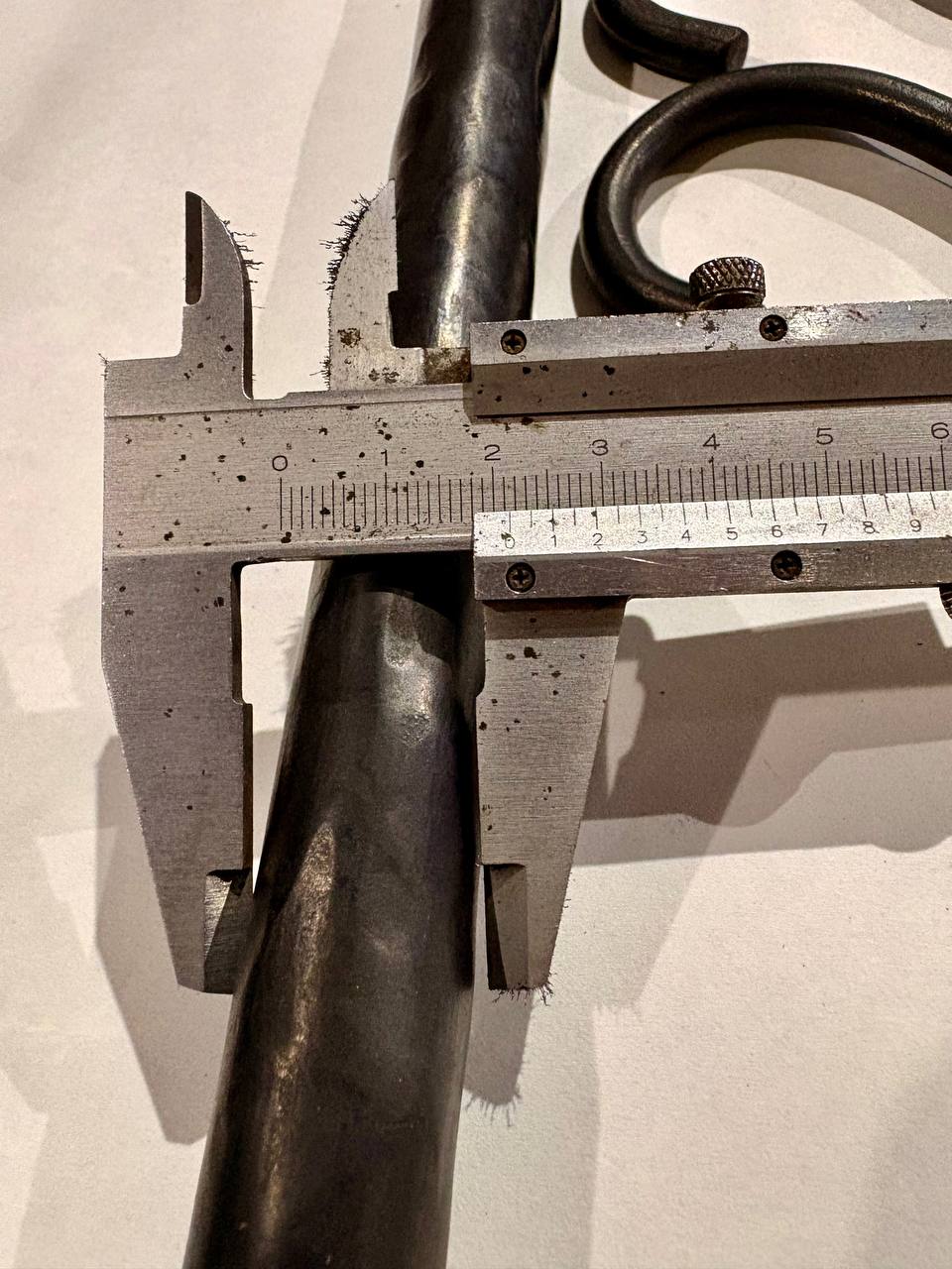 Forged Iron Kitchen Rail with Hooks–Heavy Duty Wall Pot Rack,Handcrafted Steel Tube