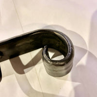 Forged Stair Handrail,Handmade Steel Wall Rail,Heavy-Duty Forged Handrail,Premium Wall-Mounted Railing,Classic Design,Custom Lengths