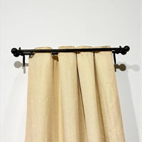 Hand forged curtain rod, home decor and rustic window treatments, farmhouse shower curtain rod, single or double curtain rod,custom length.