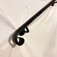 Forged Stair Handrail,Handmade Steel Wall Rail,Heavy-Duty Forged Handrail,Premium Wall-Mounted Railing,Classic Design,Custom Lengths