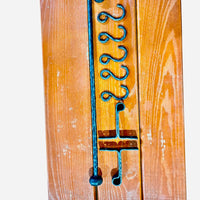Hand-Forged Iron Kitchen Rack with Hooks,Heavy Duty Wrought Iron Pot and Pan Rail, Wall Mounted Utensil Holder, Custom Length 20–80 in