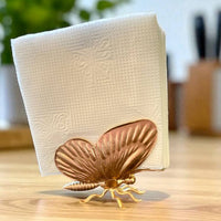 Metal Butterfly Sculpture,Hand Forged Napkin Holder,Premium Table Decor,Artistic Iron Gift for Her,Handmade Tabletop Art