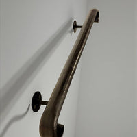 Forged Stair Handrail,Handmade Steel Wall Rail,Heavy-Duty Forged Handrail,Premium Wall-Mounted Railing,Classic Design,Custom Lengths