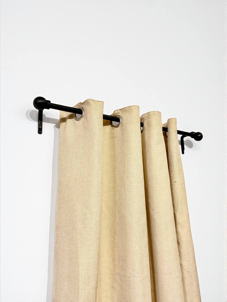 Hand forged curtain rod, home decor and rustic window treatments, farmhouse shower curtain rod, single or double curtain rod,custom length.