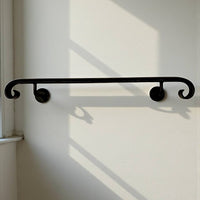 Forged Stair Handrail,Handmade Steel Wall Rail,Heavy-Duty Forged Handrail,Premium Wall-Mounted Railing,Classic Design,Custom Lengths