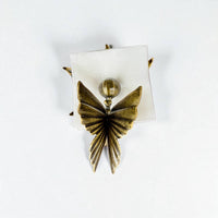Metal Napkin Holder for Table,Decorative Flower Napkin Holder with Butterfly,Unique Handmade Tabletop Paper Napkin Holder