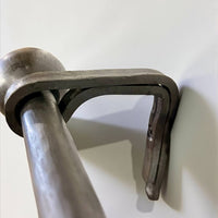 Hand forged curtain rod, home decor and rustic window treatments, farmhouse shower curtain rod, single or double curtain rod,custom length.