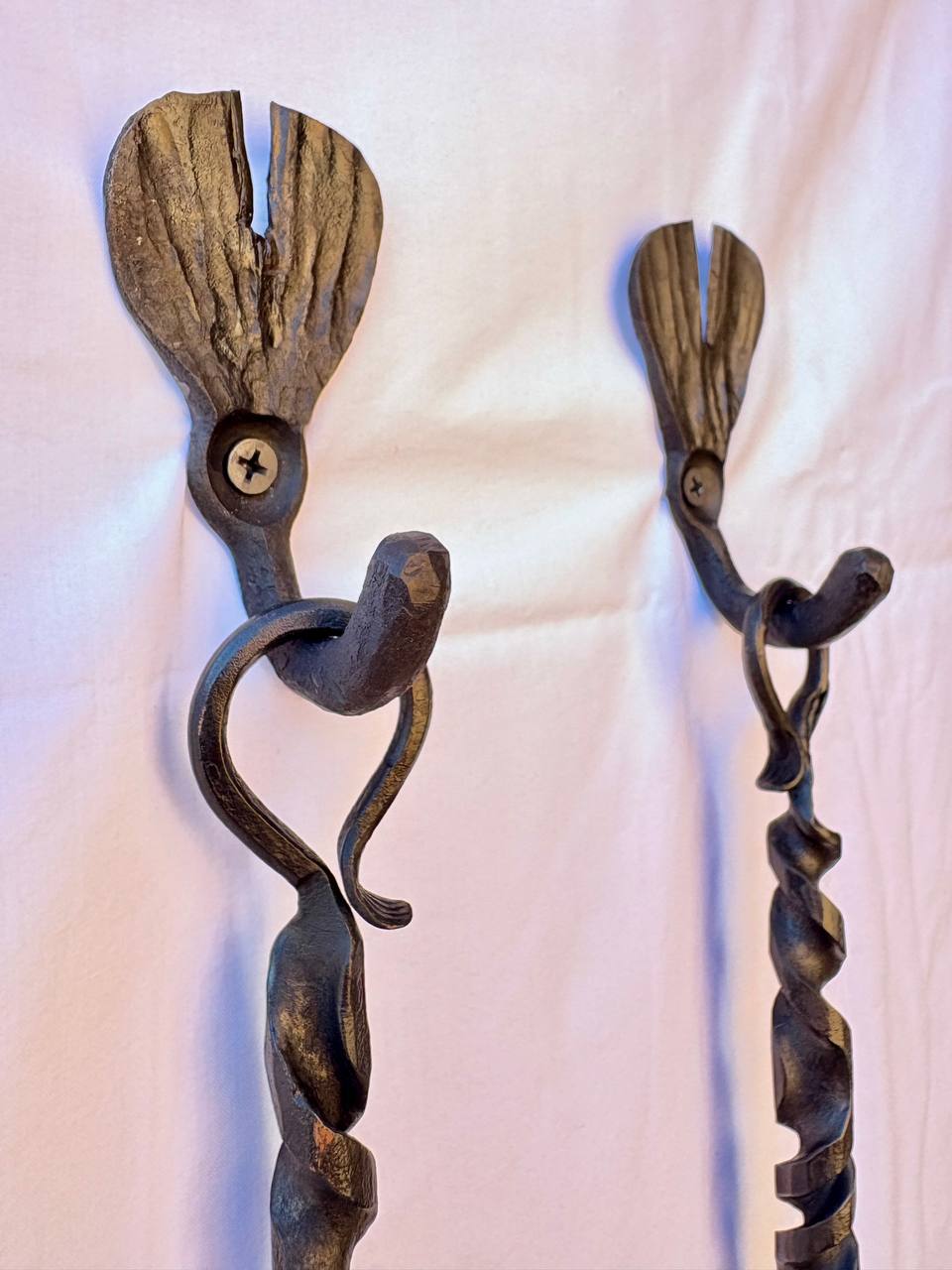Personalized Fire Poker with Hook – Custom Engraved Forged Fireplace Tool, Blacksmith Gift for Dad, Anniversary or Outdoor Fire Pit