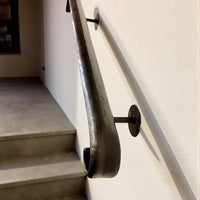 Forged Stair Handrail,Handmade Steel Wall Rail,Heavy-Duty Forged Handrail,Premium Wall-Mounted Railing,Classic Design,Custom Lengths
