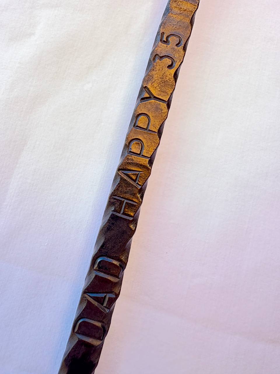 Personalized Fire Poker with Hook – Custom Engraved Forged Fireplace Tool, Blacksmith Gift for Dad, Anniversary or Outdoor Fire Pit