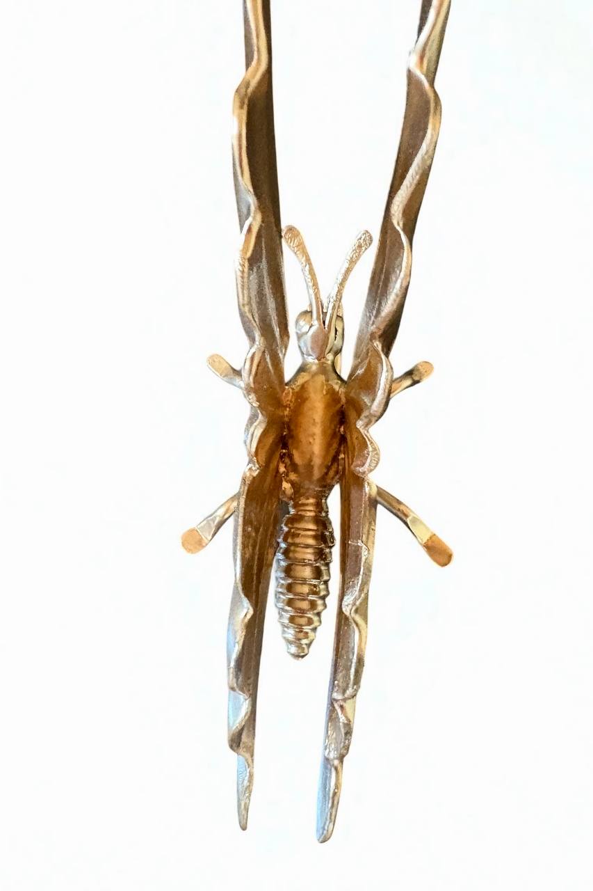 Metal Butterfly Sculpture,Hand Forged Napkin Holder,Premium Table Decor,Artistic Iron Gift for Her,Handmade Tabletop Art