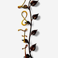 Rustic Vertical Forged Address Sign,Farmhouse Metal House Number 35–39",Iron Wall Art Plaque