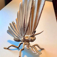 Metal Butterfly Sculpture,Hand Forged Napkin Holder,Premium Table Decor,Artistic Iron Gift for Her,Handmade Tabletop Art