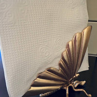 Metal Butterfly Sculpture,Hand Forged Napkin Holder,Premium Table Decor,Artistic Iron Gift for Her,Handmade Tabletop Art