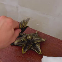 Metal Napkin Holder for Table,Decorative Flower Napkin Holder with Butterfly,Unique Handmade Tabletop Paper Napkin Holder