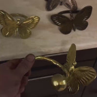 Handmade metal curtain ties, wall-mounted curtain ties, curtain holder - elegant and charming design, butterfly-shaped curtain hooks